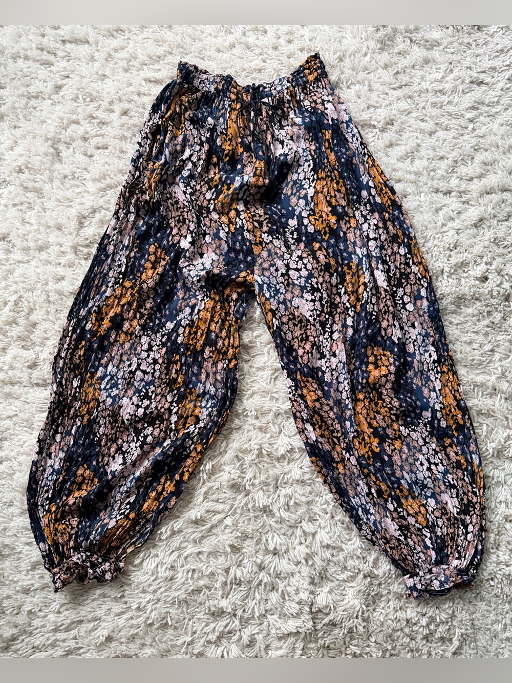 Intimately Free People Floral Lounge Pants XS Boho Harem Viscose